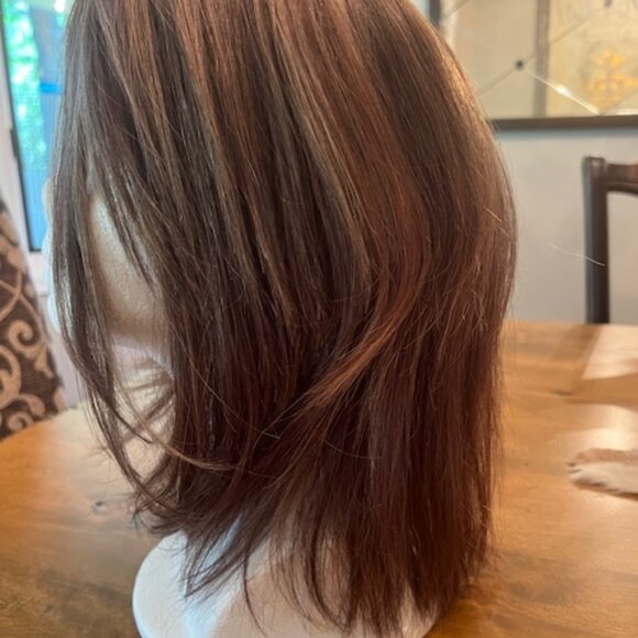 Uniwigs Top Secret | Silk Top Human Hair Topper | With Layers - Color : 223R - Picture 5 of 8